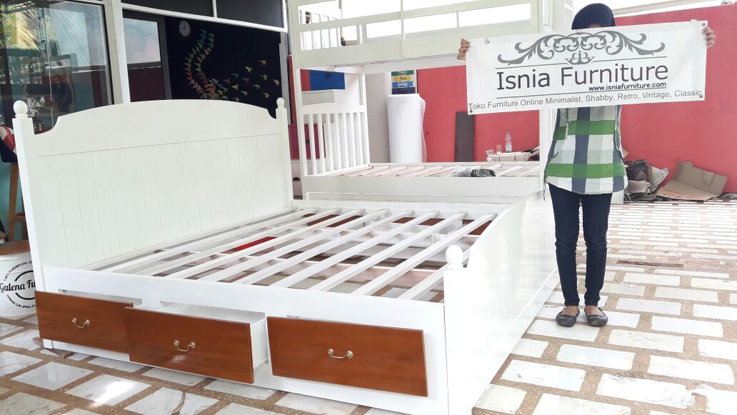 Tempat Tidur Laci Model Terbaru Harga Murah Kayu Jati
