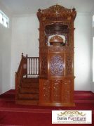 Jual Mimbar Masjid Surabaya Kayu Jati Ukir