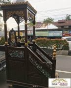 Mimbar Masjid Bekasi Ukiran Kayu Jati