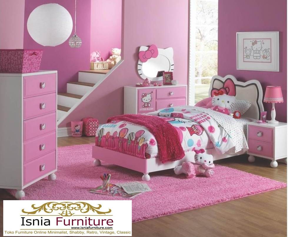 Jual Kamar Set Anak Hello Kitty Perempuan Pink