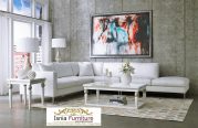Set Kursi Sofa Sudut Minimalis Duco Putih Cantik