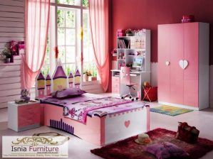 Model Desain Kamar Anak Minimalis Modern Pink Cantik