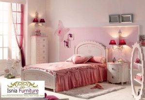 Dipan Tempat Tidur Set Kamar Anak Perempuan Mewah Klasik