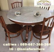 Jual Meja Makan Marmer Antik Desain Terunik