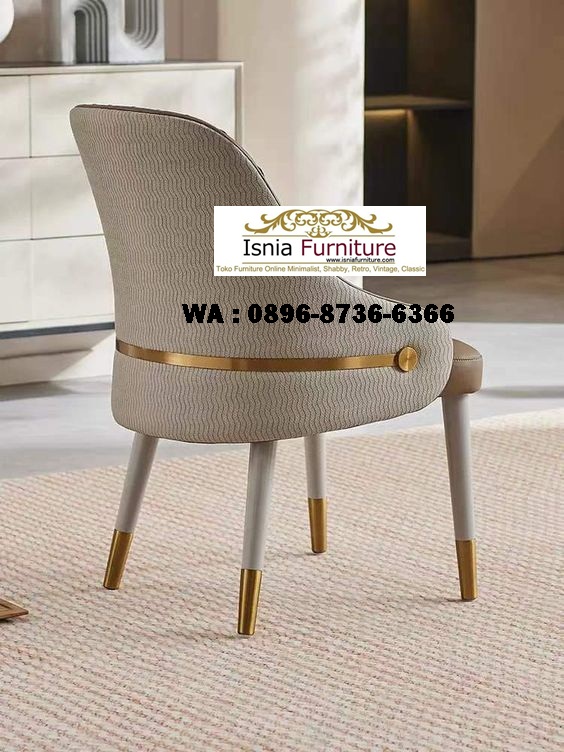 kursi makan stainless luxury gold cantik